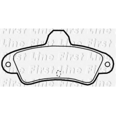 FBP3772 FIRST LINE Комплект тормозных колодок, дисковый тормоз