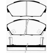 J PA-440AF JAPANPARTS Комплект тормозных колодок, дисковый тормоз