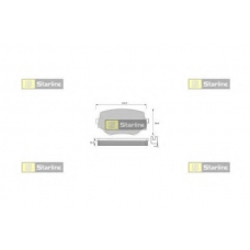 BD S397 STARLINE Комплект тормозных колодок, дисковый тормоз