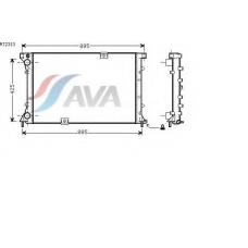 RT2313 AVA Радиатор, охлаждение двигателя