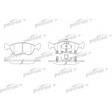 PBP1321 PATRON Комплект тормозных колодок, дисковый тормоз