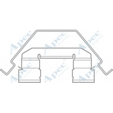 KIT584 APEC Комплектующие, тормозные колодки