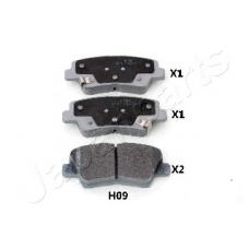 PP-H09AF JAPANPARTS Комплект тормозных колодок, дисковый тормоз