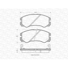 363702160617 MAGNETI MARELLI Комплект тормозных колодок, дисковый тормоз