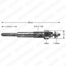 HDS345 DELPHI Свеча накаливания