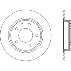 BDA1282.10 OPEN PARTS Тормозной диск