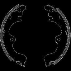 Z4334.00 WOKING Комплект тормозных колодок