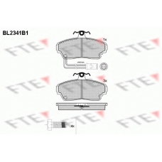 BL2341B1 FTE Комплект тормозных колодок, дисковый тормоз