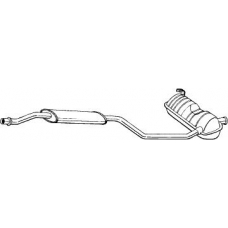 287-173 BOSAL Средний глушитель выхлопных газов