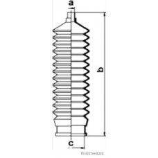 J4103003 HERTH+BUSS JAKOPARTS Комплект пылника, рулевое управление