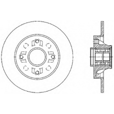 BDA2388.30 OPEN PARTS Тормозной диск