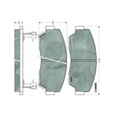 GDB977 TRW Комплект тормозных колодок, дисковый тормоз