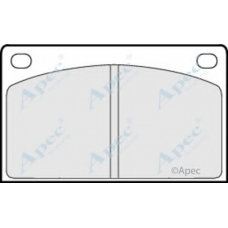 PAD576 APEC Комплект тормозных колодок, дисковый тормоз