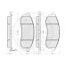 12117 OPTIMAL Комплект тормозных колодок, дисковый тормоз