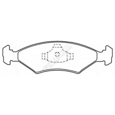 FBP1166 FIRST LINE Комплект тормозных колодок, дисковый тормоз