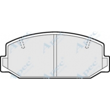 PAD350 APEC Комплект тормозных колодок, дисковый тормоз