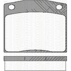 8110 40017 TRISCAN Комплект тормозных колодок, дисковый тормоз