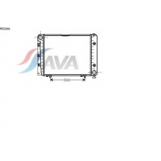 MS2066 AVA Радиатор, охлаждение двигателя