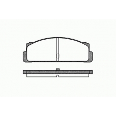 0022 10 KAWE Комплект тормозных колодок, дисковый тормоз