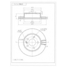 FBD215 FI.BA Тормозной диск