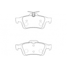 WBP24136A WAGNER LOCKHEED Комплект тормозных колодок, дисковый тормоз
