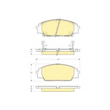 6132509 GIRLING Комплект тормозных колодок, дисковый тормоз