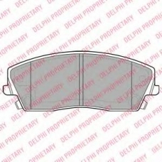 LP2034 DELPHI Комплект тормозных колодок, дисковый тормоз