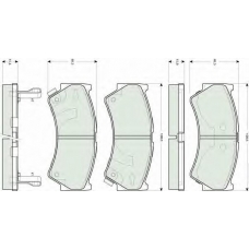 GDB3275 TRW Комплект тормозных колодок, дисковый тормоз
