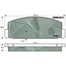 GDB3231 TRW Комплект тормозных колодок, дисковый тормоз
