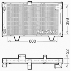 DRM21061 DENSO Радиатор, охлаждение двигателя