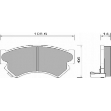 652081 ROULUNDS Комплект тормозных колодок, дисковый тормоз