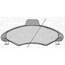 363916060247 MAGNETI MARELLI Комплект тормозных колодок, дисковый тормоз