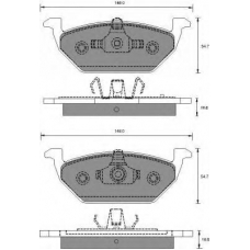 AC687681D AC Delco Комплект тормозных колодок, дисковый тормоз