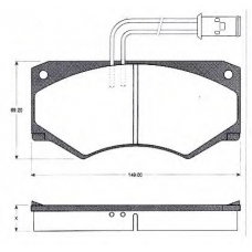 BLF461 QUINTON HAZELL Комплект тормозных колодок, дисковый тормоз