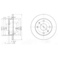 BG3561 DELPHI Тормозной диск