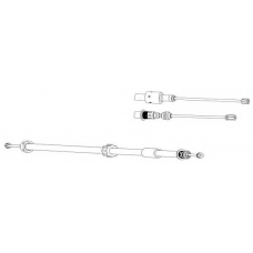 CT02134 KAWE Трос, стояночная тормозная система