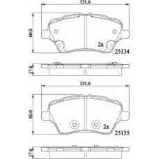NP2696 NATIONAL Комплект тормозных колодок, дисковый тормоз