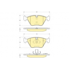 6115312 GIRLING Комплект тормозных колодок, дисковый тормоз