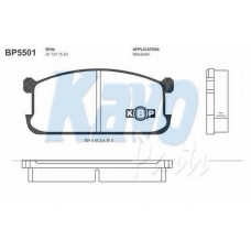 BP-5501 KAVO PARTS Комплект тормозных колодок, дисковый тормоз