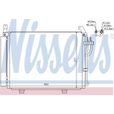 940205 NISSENS Конденсатор, кондиционер