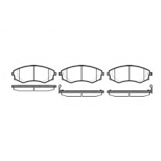 P2183.12 WOKING Комплект тормозных колодок, дисковый тормоз