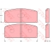 GDB109 TRW Комплект тормозных колодок, дисковый тормоз