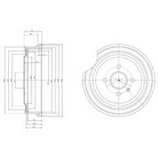 BF367 DELPHI Тормозной барабан