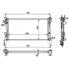 53982 NRF Радиатор, охлаждение двигателя