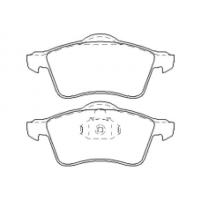 MDB1814 MINTEX Комплект тормозных колодок, дисковый тормоз