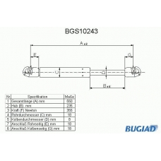 BGS10243 BUGIAD Газовая пружина, крышка багажник