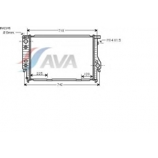 BW2145 AVA Радиатор, охлаждение двигателя