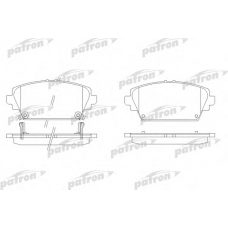 PBP1580 PATRON Комплект тормозных колодок, дисковый тормоз