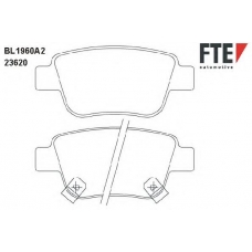 BL1960A2 FTE Комплект тормозных колодок, дисковый тормоз