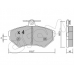 822-215-1 CIFAM Комплект тормозных колодок, дисковый тормоз